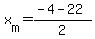 x%5Bm%5D=%28-4-22%29%2F2