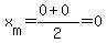 x%5Bm%5D=%280%2B0%29%2F2=0