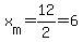 x%5Bm%5D=12%2F2=6