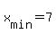 x%5Bmin%5D+=+7