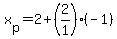 x%5Bp%5D=2%2B%282%2F1%29%28-1%29