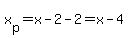 x%5Bp%5D=x-2-2=x-4