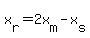 x%5Br%5D=2x%5Bm%5D-x%5Bs%5D