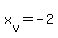 x%5Bv%5D+=+-2
