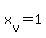 x%5Bv%5D+=+1