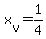 x%5Bv%5D+=+1%2F4