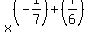 x%5E%28%28-1%2F7%29%2B%287%2F6%29%29