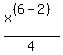 x%5E%28%286-2%29%29%2F4