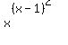 x%5E%28%28x-1%29%5E2%29