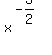 x%5E%28-+3%2F2%29