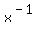 x%5E%28-1%29+