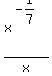 x%5E%28-1%2F7%29%2Fx