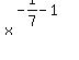 x%5E%28-1%2F7-1%29