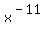 x%5E%28-11%29
