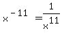 x%5E%28-11%29=1%2Fx%5E11