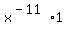 x%5E%28-11%29+%2A+1+