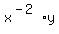 x%5E%28-2%29%2Ay