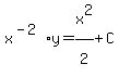 x%5E%28-2%29y=x%5E2%2F2%5E%22%22%2BC