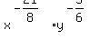 x%5E%28-21%2F8%29%2Ay%5E%28-5%2F6%29