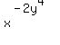 x%5E%28-2y%5E4%29