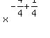 \"x%5E%28-4%2F4%2B1%2F4%29\"