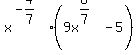 x%5E%28-4%2F7%29+%289x%5E%286%2F7%29+-+5%29