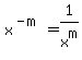 x%5E%28-m%29=1%2Fx%5Em
