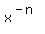x%5E%28-n%29