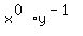 x%5E%280%29%2Ay%5E%28-1%29