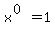 x%5E%280%29=1