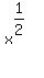 x%5E%281%2F2%29%5E%22%22