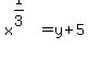 x%5E%281%2F3%29=y%2B5