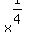 x%5E%281%2F4%29