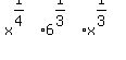x%5E%281%2F4%29%2A6%5E%281%2F3%29x%5E%281%2F3%29