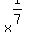 x%5E%281%2F7%29