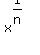x%5E%281%2Fn%29