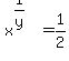 x%5E%281%2Fy%29+=+1%2F2
