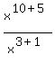 x%5E%2810%2B5%29%2Fx%5E%283%2B1%29
