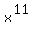 x%5E%2811%29
