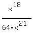 x%5E%2818%29%2F64x%5E%2821%29+