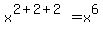 x%5E%282%2B2%2B2%29=x%5E6