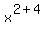 x%5E%282%2B4%29