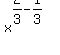 x%5E%282%2F3-1%2F3%29