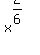 x%5E%282%2F6%29