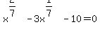 x%5E%282%2F7%29-3x%5E%281%2F7%29-10=0