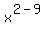 x%5E%282-9%29