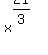 x%5E%2821%2F3%29