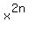 x%5E%282n%29
