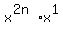 x%5E%282n%29%2Ax%5E1%29-2%28x%5En%2Ax%5E1%29%2Bx