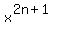 x%5E%282n%2B1%29